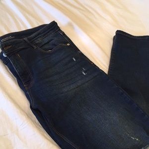 Old Navy distressed rockstar jeans